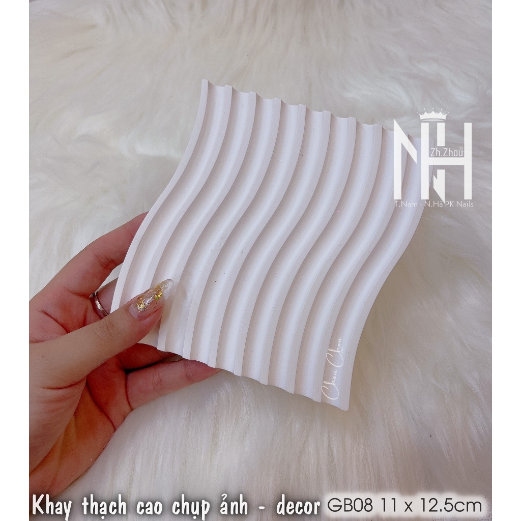 Tấm thạch cao chụp ảnh nail Decor nail style Hàn, phụ kiện chụp ảnh nail, Khay trứng cút chụp ảnh , cốc chụp ảnh