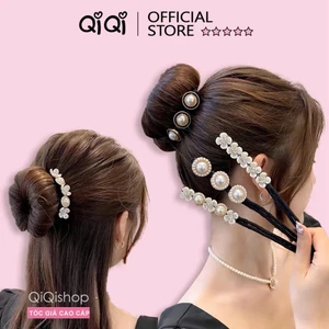 Dây buộc tóc ngọc trai giả thanh lịch trẻ trung cho nữ-Dụng cụ búi tóc hottrend