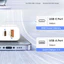 【4 Màu Sắc】Củ Sạc Nhanh 65w 2 Cổng USB type c pd Cho 14 13 12 11 pro max xs 8 p qc3.0 samsung xiaomi