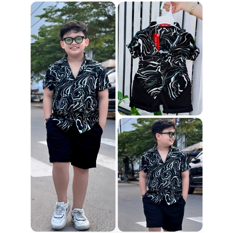 set hoạ tiết cho bé trai TONiKIDS