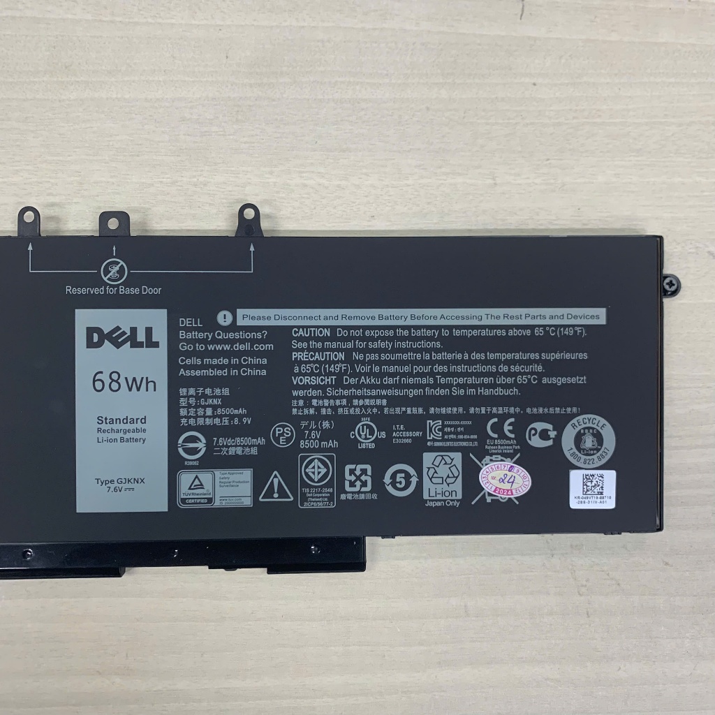 PIN DELL LATITUDE 5480 5490 5491 5580 5590 5591 Precision 3520 3530 M3520 M3530, GJKNX 3DDDG 93FTF