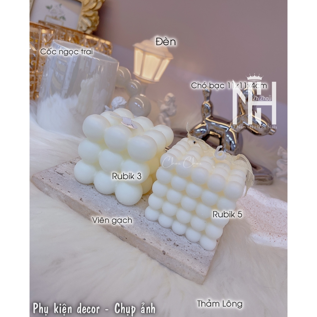 Chó Bạc Decor, , Phụ kiện chụp ảnh nail cao cấp,khay decor chụp ảnh nail