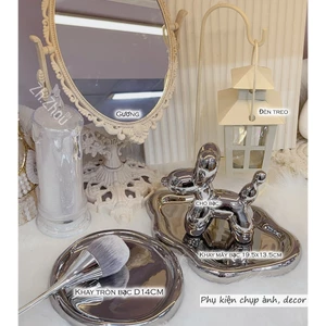 Chó Bạc Decor, , Phụ kiện chụp ảnh nail cao cấp,khay decor chụp ảnh nail