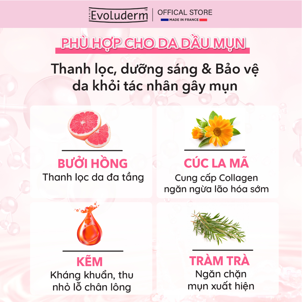 Ảnh Gel chấm giảm mụn cấp tốc SOS Spot Treatment chiết xuất Bưởi hồng Evoluderm 15ml 2