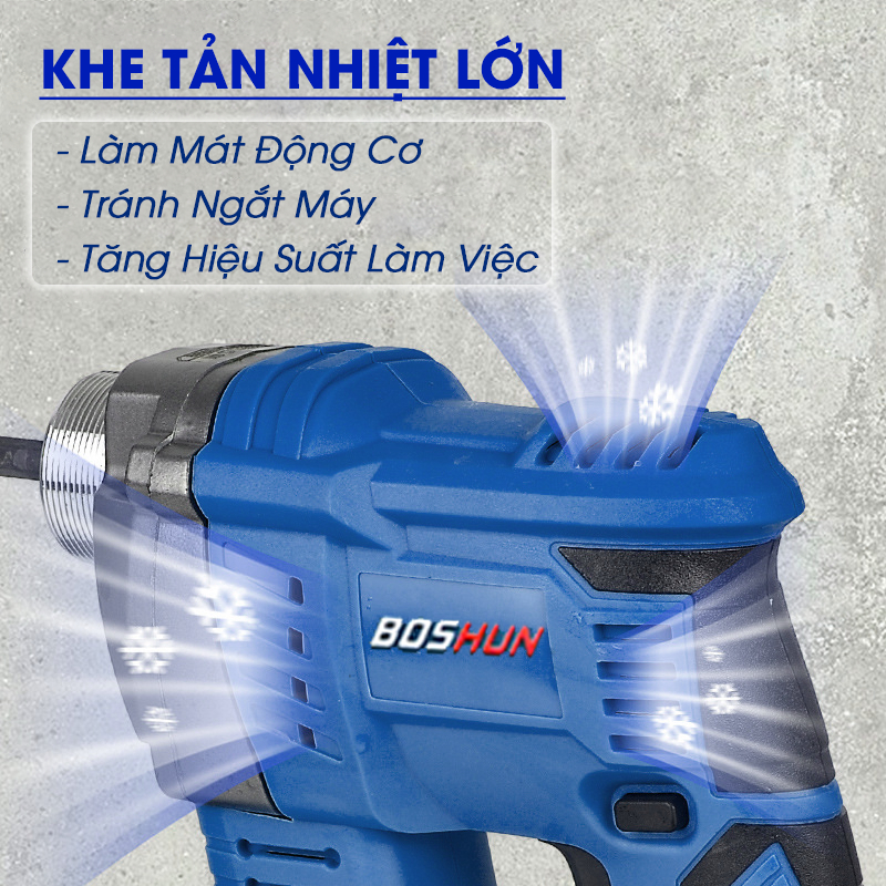 Máy Đầm Dùi Bê Tông Pin Bossun BS-MDD35BL-Chuyên Đầm Dùi, Nén Bê Tông, Bảo Hành Chính Hãng