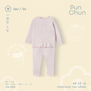 Punchun AW2024 Bộ cổ lọ Punchun Tea cho bé