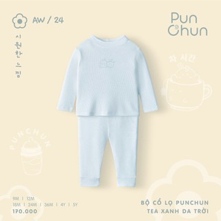 Punchun AW2024 Bộ cổ lọ Punchun Tea cho bé
