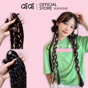Tóc Giả Tết Dây Cột Gồm 3 Dây Tết Tóc CHO BÉ (Giá 1 bên) Phong Cách Hàn Quốc QiQiShop