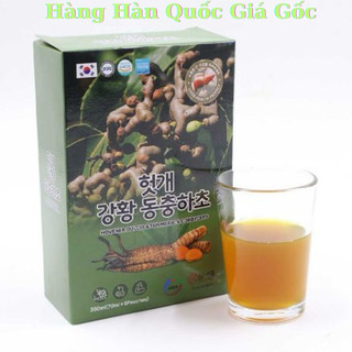 Nước mát gan đông trùng hạ thảo nghệ KGA cao cấp Hàn Quốc hộp 30 gói x70ml