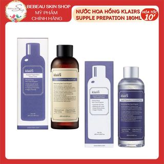 Nước Hoa Hồng Klairs Supple Preparation Toner 180ml - Bebeau