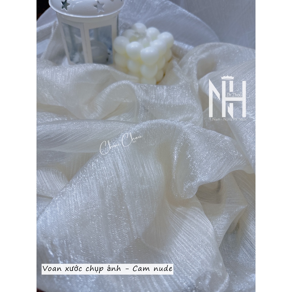 voan xước chụp ảnh nail, Khăn lụa tơ chụp ảnh nail, phụ kiện chụp ảnh