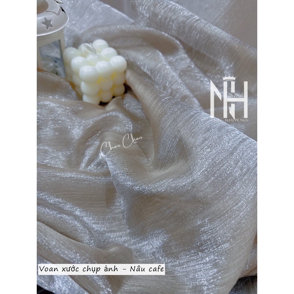 voan xước chụp ảnh nail, Khăn lụa tơ chụp ảnh nail, phụ kiện chụp ảnh