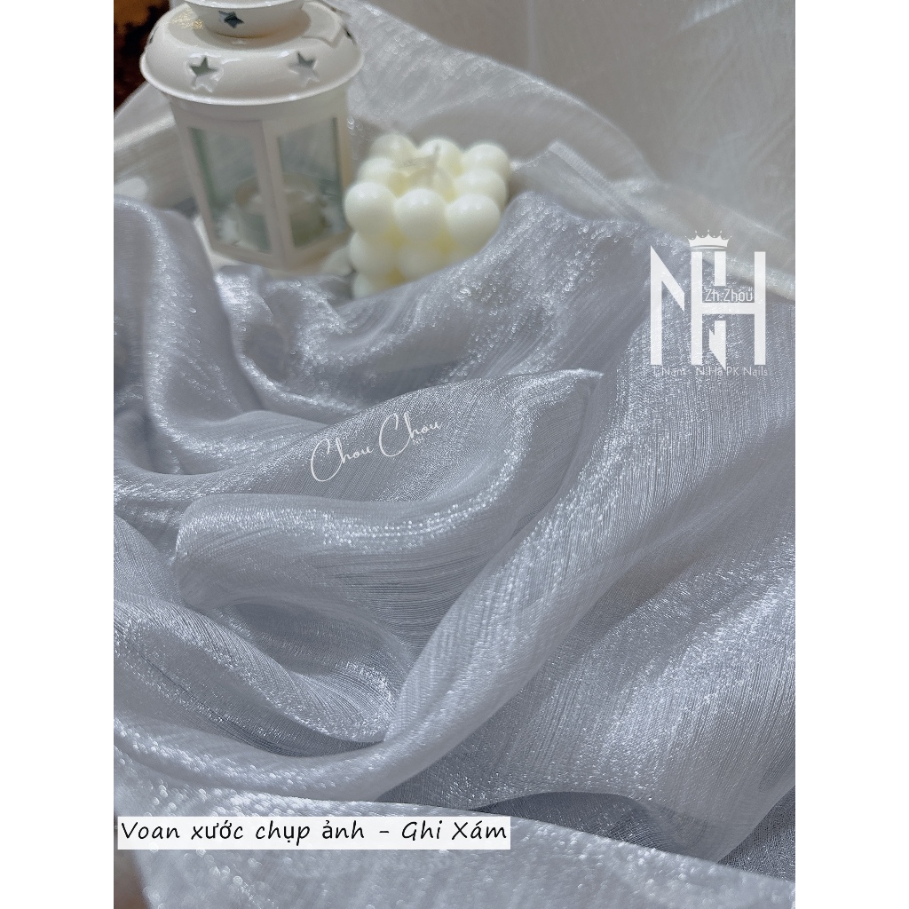 voan xước chụp ảnh nail, Khăn lụa tơ chụp ảnh nail, phụ kiện chụp ảnh