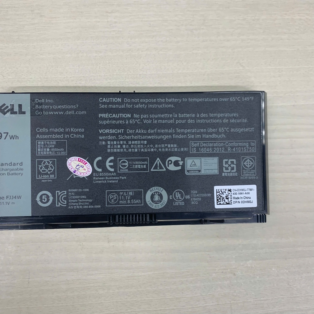 Pin Dell Precision M4600 FV993 M4700 M4800 M6600 M6700 M6800 PG6RC R7PND C565C 8M039 FV993 New 100%
