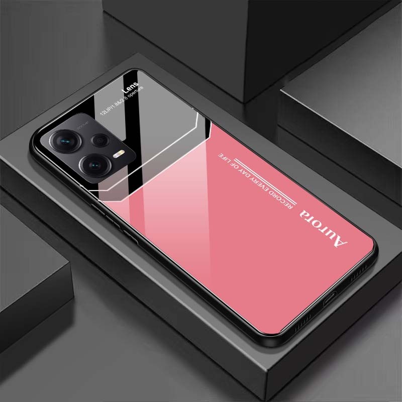 Ốp Lưng XIAOMI REDMI NOTE 12 4G, NOTE 12 PRO 4G, NOTE 12 PRO 5G Mặt Lưng Kính Cường Lực Sáng Bóng