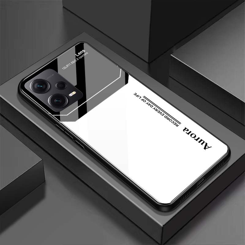 Ốp Lưng XIAOMI REDMI NOTE 12 4G, NOTE 12 PRO 4G, NOTE 12 PRO 5G Mặt Lưng Kính Cường Lực Sáng Bóng