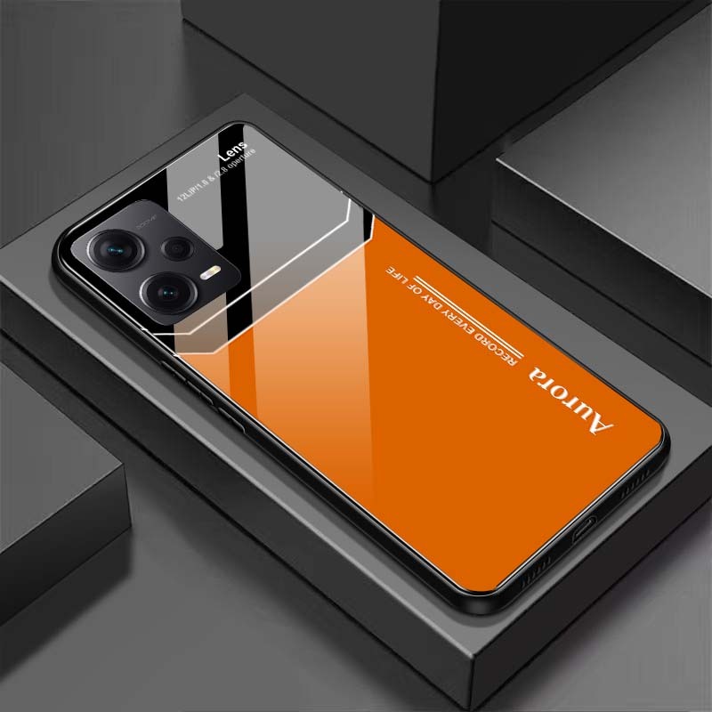 Ốp Lưng XIAOMI REDMI NOTE 12 4G, NOTE 12 PRO 4G, NOTE 12 PRO 5G Mặt Lưng Kính Cường Lực Sáng Bóng