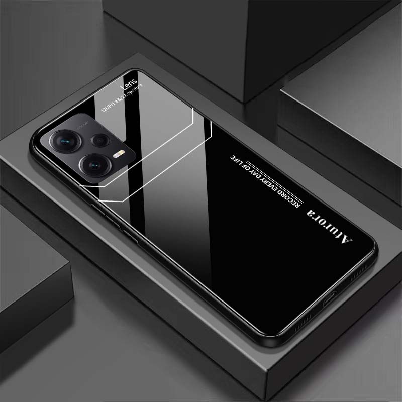 Ốp Lưng XIAOMI REDMI NOTE 12 4G, NOTE 12 PRO 4G, NOTE 12 PRO 5G Mặt Lưng Kính Cường Lực Sáng Bóng