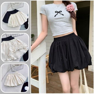 Chân váy bí bigsize nữ dáng xòe tiểu thư chất lụa chéo trơn mềm mịn có quần bảo hộ phong cách trẻ trung xinh xắn CV413