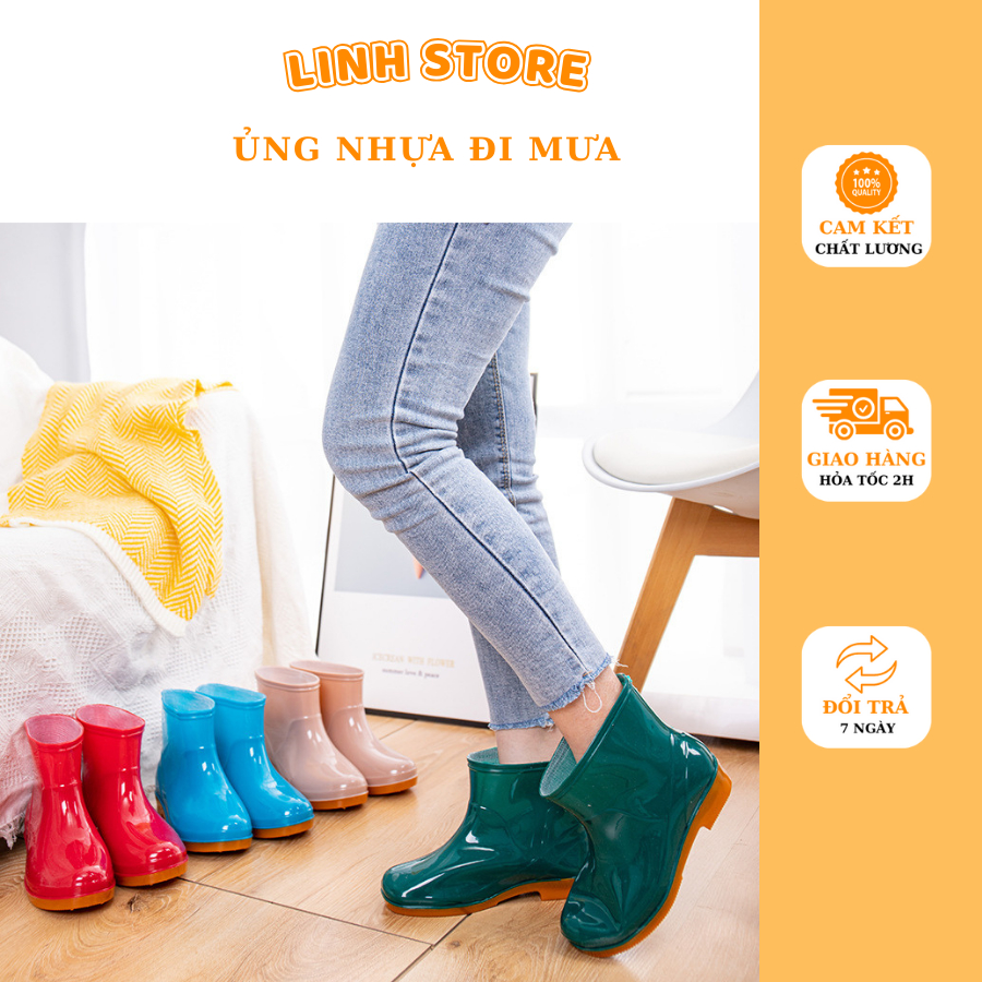 Ủng Ngắn Cổ Đi Mưa