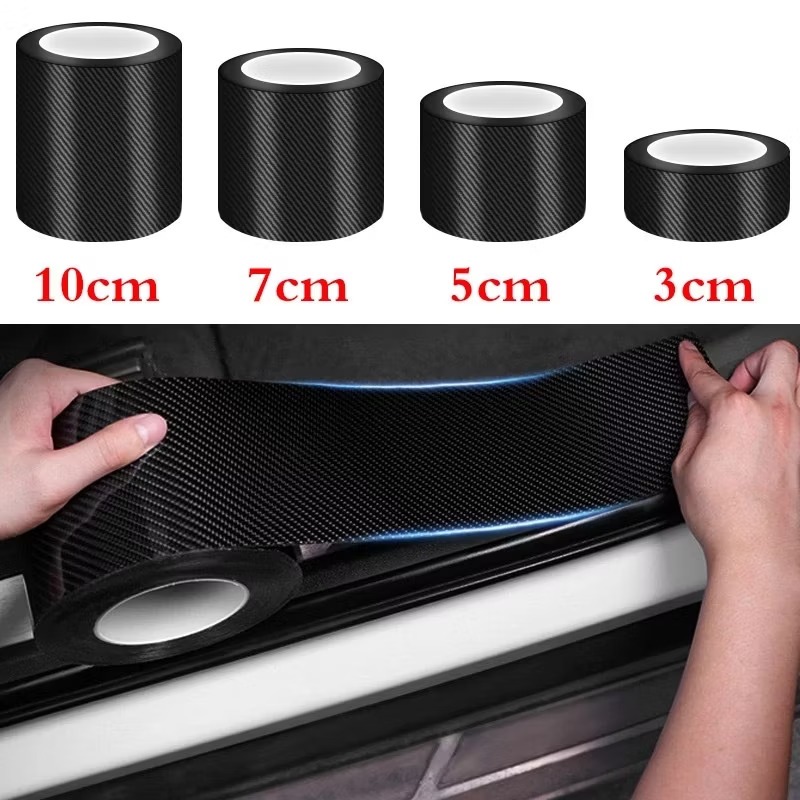 Băng Keo Carbon 3D Nhám Trang Trí Ô tô, Decal Dán Xe Chống Trầy Xước