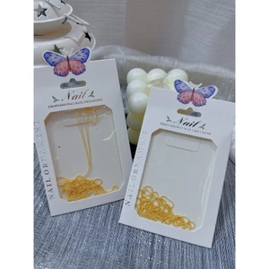 xích bi bạc vàng,dây bi Nail, dây xích bi, dây bi dẹt gắn móng, đính móng nail