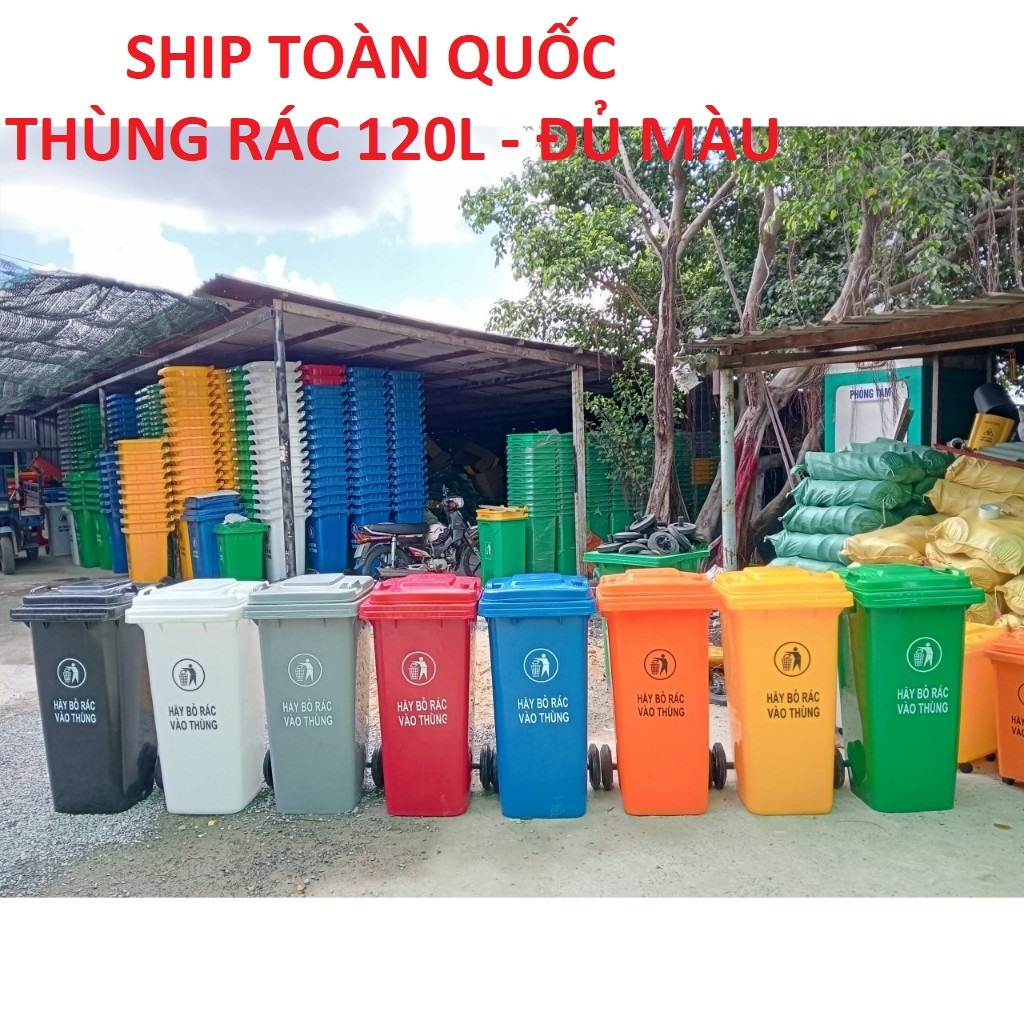 Thùng rác 120 lít - Giá Tốt, Miễn Phí Vận Chuyển, Đủ Loại | Shopee Việt Nam