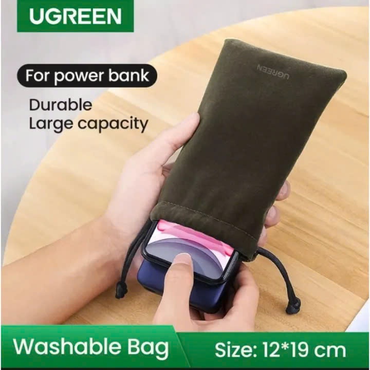 Ảnh Túi dây dút Mini để điện thoại, củ sạc Jisulife x Ugreen 15108 | Đựng đa dạng thiết bị | Bền bỉ 3