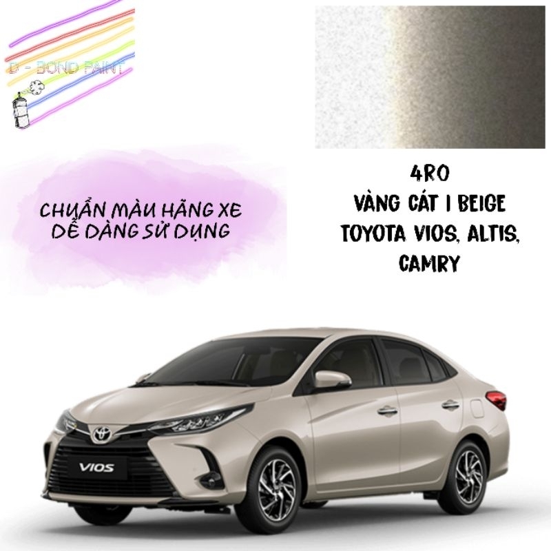 TOYOTA VIOS MÀU VÀNG CÁT - BÌNH XỊT SƠN XÓA VẾT XƯỚC Ô TÔ 400ML (MÃ MÀU ...