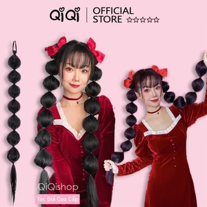 Tóc Giả Tết Hồ Lô 80cm (Giá 1 Bên) phong cách Cá Tính Qiqishop