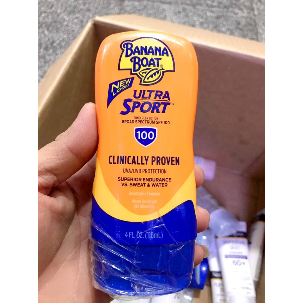 KEM CHỐNG NẮNG BANANA BOAT SPORT ULTRA SPF100 CLINICALLY PROVEN 119ML ...