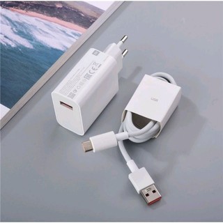Bộ sạc nhanh Xiaomi Mi 33W - Cáp Sạc 6A USB Type-C cho máy có hỗ trợ không nóng hay loạn cảm ứng khi sạc, cáp sạc nhanh
