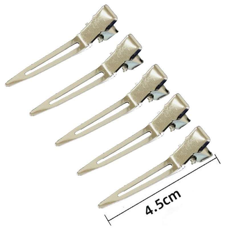 Kẹp vịt nhôm  size nhỏ, 1 hũ hơn 50 cái. Giúp tạo kiểu tóc linh hoạt