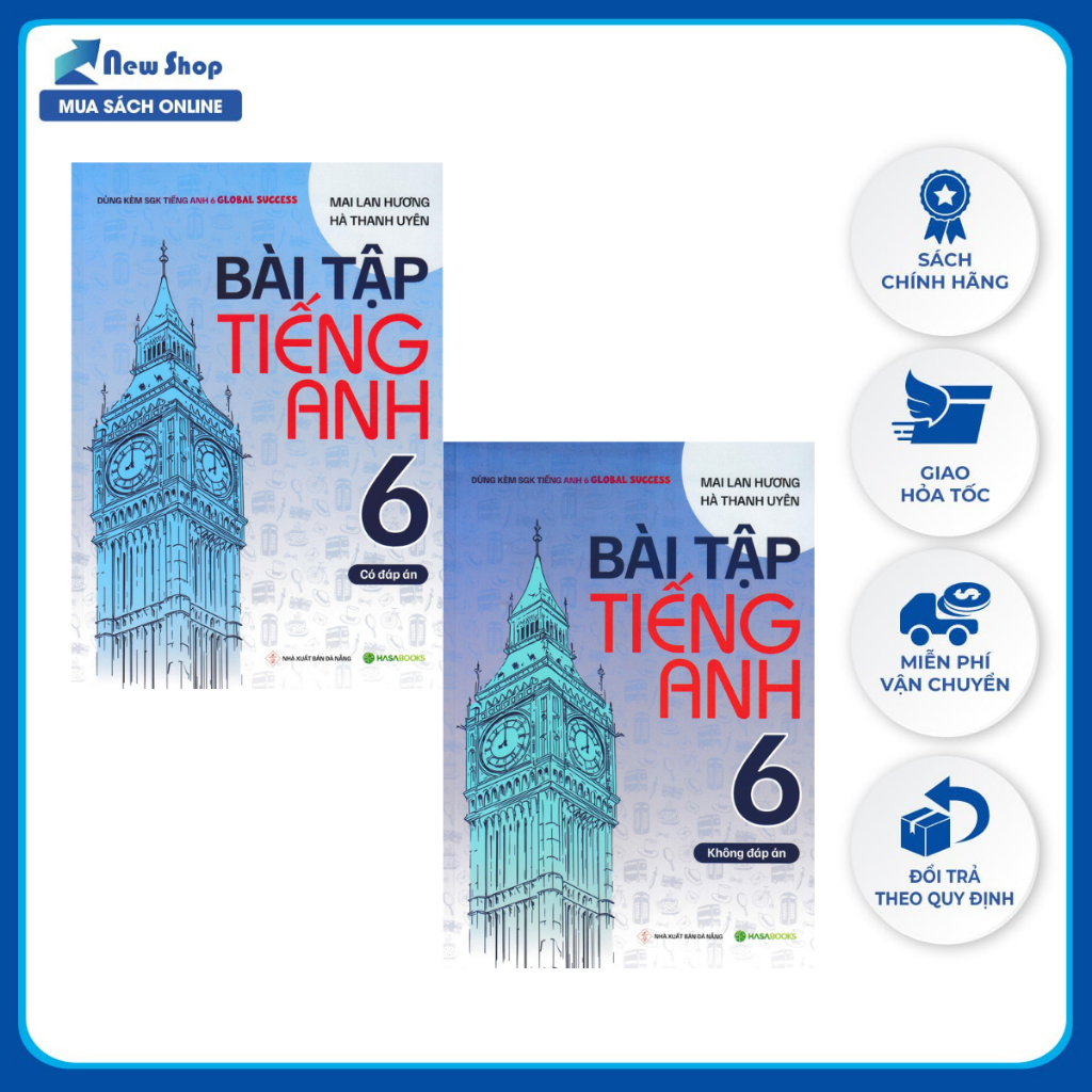 6冊セット GIÁO TRÌNH HÁN NGỮ 6 TẬP 英語・ベトナム語版 Sách - Bài Tập