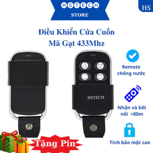 Remote cửa cuốn phượng Hstech mã gạt chống nước tần số 433Mhz bảo hành 1-1