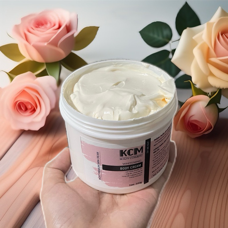 Kem dưỡng trắng da body CREAM 500g nâng tông chống nắng chống lão hóa da toàn thân trắng mịn đều màu