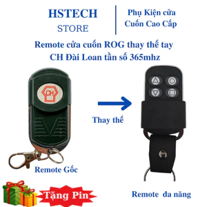 Remote cửa cuốn Hstech mã nhảy ROG365 Đài Loan tần số 365mhz bảo hành 1-1