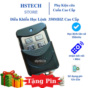 Remote học lệnh cửa cuốn Hstech tần số 350mhz có bảo hành 1-1 hỗ trợ trọn đời.