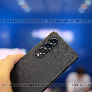 Miếng Dán Skin Mặt Lưng FULL Viền Honeycomb Fold 4 Fold 3 Flip 3 Flip 4 S24 Ultra Note 20 Ultra S23 S22 S21 plus
