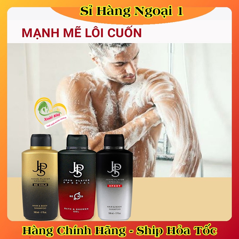 Nội địa Đức Đủ BillSữa tắm gội nam JSP của Đức, sữa tắm gội 2in1 nước hoa nam