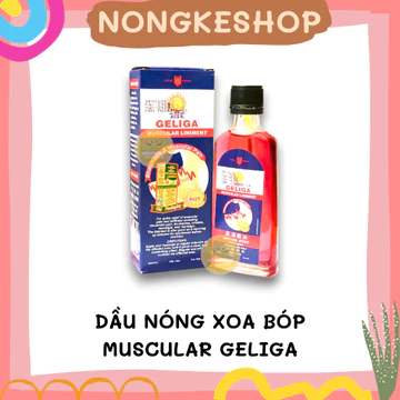 DẦU NÓNG XOA BÓP MUSCULAR GELIGA 60ML INDONESIA (DẦU ỚT)
