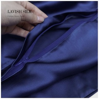 (Best Seller]Trọn Bộ Chăn  [Best Ga Gối Lụa Lavish Silk Cao Cấp Mát Lạnh Hàng Loại 1-Xanh Đen
