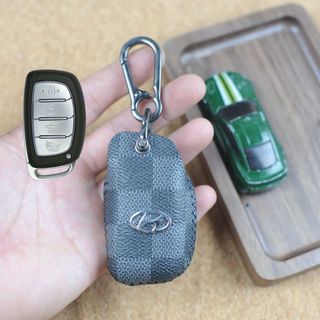 Bao da chìa khóa Creta,bọc chìa khóa hyundai Creta,Bọc chìa khóa Stargazer,ốp chìa khóa Stagazer (HKB4 Móc D Không Dây)