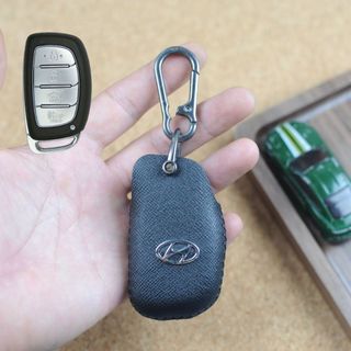 Bao da chìa khóa Creta,bọc chìa khóa hyundai Creta,Bọc chìa khóa Stargazer,ốp chìa khóa Stagazer (HKB4 Móc D Không Dây)