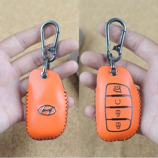 Bao da chìa khóa Creta,bọc chìa khóa hyundai Creta,Bọc chìa khóa Stargazer,ốp chìa khóa Stagazer (HKB4 Móc D Không Dây)