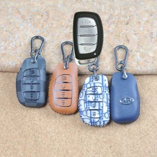 Bao da chìa khóa Creta,bọc chìa khóa hyundai Creta,Bọc chìa khóa Stargazer,ốp chìa khóa Stagazer (HKB4 Móc D Không Dây)
