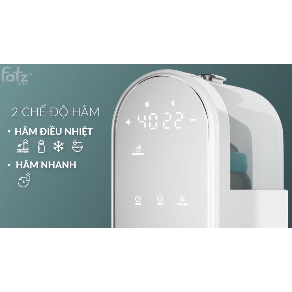 MÁY HÂM SỮA TIỆT TRÙNG ĐIỆN TỬ 2 BÌNH - DUO 6 - FATZ BABY FB3090CY