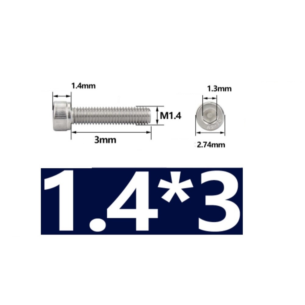 Blue Box With M1.4 Screws M2 Nuts Bearings O-rings Repair Tools - Foto 3