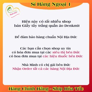 Giấy tẩy trắng quần áo, giấy chống phai màu, bột tẩy trắng, tẩy trắng cổ áo Denkmit của Đức- ĐỦ BILL DATE MỚI
