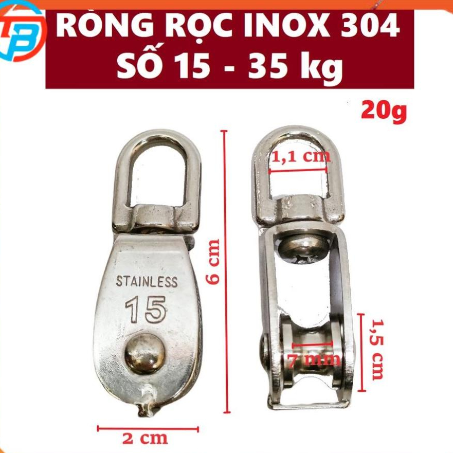 Ròng rọc INOX 304 số 15 CÁP THÉP Thái Bình Vina | Shopee Việt Nam